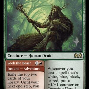 Wilds of Eldraine Promos - 234p - Questing Druid // Seek the Beast - Rare - G - Non-foil - Promo (Front)