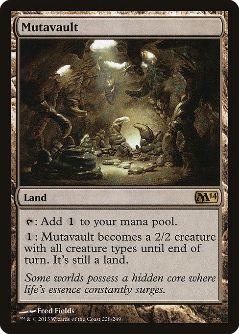 Magic 2014 - 228 - Mutavault - Rare - C - Foil (Front)