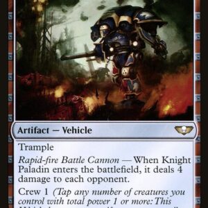 Warhammer 40,000 Commander - 160 - Knight Paladin - Rare - C - Non-foil (Front)