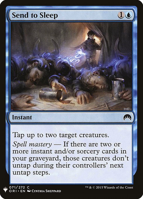The List - ORI-71 - Send to Sleep - Common - U - Non-foil (Front)