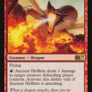 Magic 2011 - 122 - Ancient Hellkite - Rare - R - Non-foil (Front)