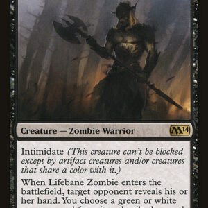 Magic 2014 - 101 - Lifebane Zombie - Rare - B - Non-foil (Front)