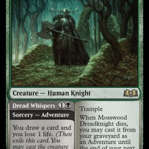 Wilds of Eldraine - 231 - Mosswood Dreadknight // Dread Whispers - Rare - G - Non-foil (Front)