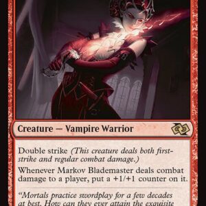 Foundations Jumpstart - 574 - Markov Blademaster - Rare - R - Non-foil (Front)