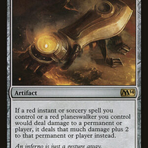 Magic 2014 - 214 - Pyromancer's Gauntlet - Rare - C - Non-foil (Front)