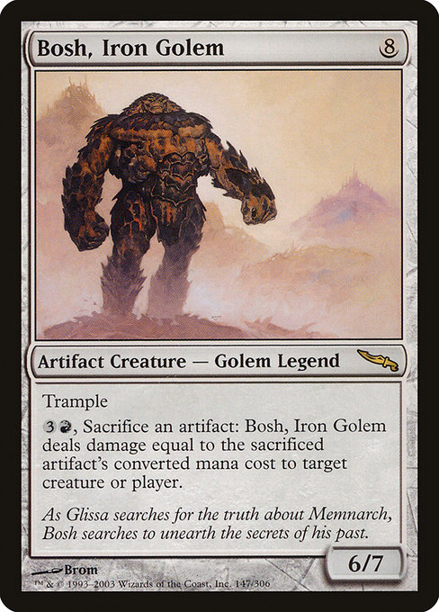 Mirrodin - 147 - Bosh, Iron Golem - Rare - C - Non-foil (Front)