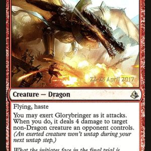 Amonkhet Promos - 134s - Glorybringer - Rare - R - Foil - Datestamped Promo (Front)