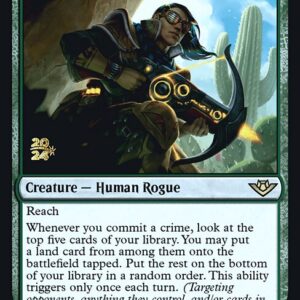 Outlaws of Thunder Junction Promos - 163s - Freestrider Lookout - Rare - G - Foil - Datestamped Promo (Front)