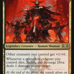 Ravnica Allegiance Promos - 185p - Judith, the Scourge Diva - Rare - BR - Foil - Promo (Front)