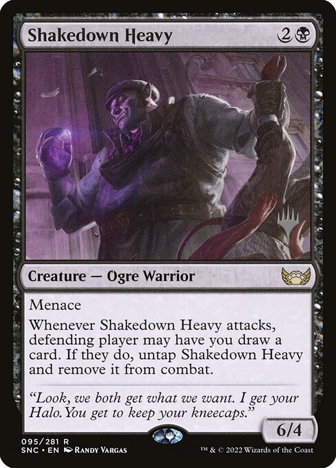Streets of New Capenna Promos - 95p - Shakedown Heavy - Rare - B - Foil - Promo (Front)