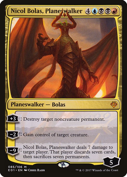 Archenemy: Nicol Bolas - 85 - Nicol Bolas, Planeswalker - Mythic - Multi - Non-foil (Front)