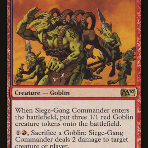 Magic 2010 - 157 - Siege-Gang Commander - Rare - R - Non-foil (Front)