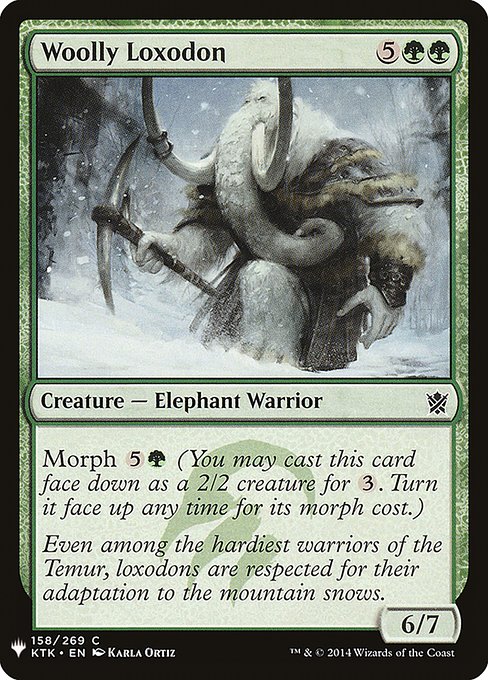 The List - KTK-158 - Woolly Loxodon - Common - G - Non-foil (Front)