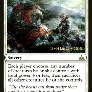 Rivals of Ixalan Promos - 22s - Slaughter the Strong - Rare - W - Foil - Datestamped Promo (Front)