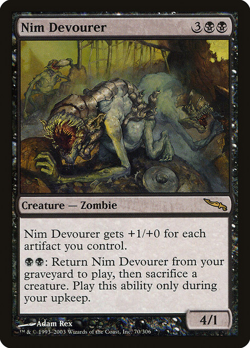 Mirrodin - 70 - Nim Devourer - Rare - B - Non-foil (Front)