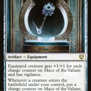 Phyrexia: All Will Be One Commander - 78 - Mace of the Valiant - Rare - W - Non-foil (Front)