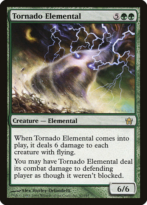 Fifth Dawn - 97 - Tornado Elemental - Rare - G - Non-foil (Front)
