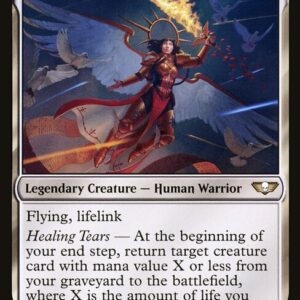 Warhammer 40,000 Commander - 10 - Celestine, the Living Saint - Rare - W - Non-foil (Front)