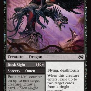 Tarkir: Dragonstorm - 80 - Feral Deathgorger // Dusk Sight - Common - B - Non-foil (Front)