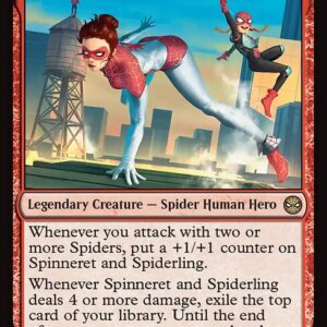Marvel's Spider-Man - 94 - Spinneret and Spiderling - Rare - R - Non-foil (Front)