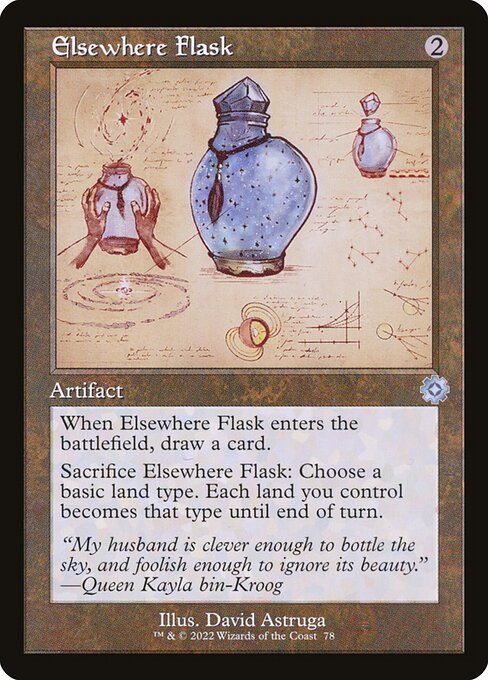 The Brothers' War Retro Artifacts - 78 - Elsewhere Flask - Uncommon - C - Foil (Front)