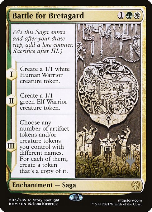 Kaldheim Promos - 203p - Battle for Bretagard - Rare - WG - Foil - Promo (Front)
