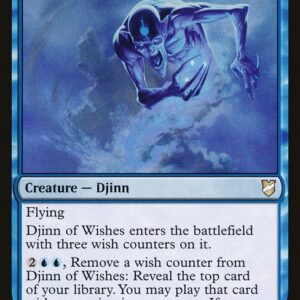 Commander 2018 - 87 - Djinn of Wishes - Rare - U - Non-foil (Front)