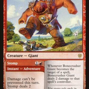 Throne of Eldraine Promos - 115p - Bonecrusher Giant // Stomp - Rare - R - Non-foil - Promo (Front)