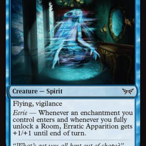 Duskmourn: House of Horror - 54 - Erratic Apparition - Common - U - Foil (Front)