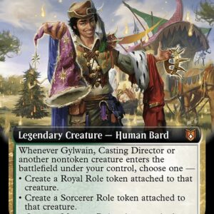 Wilds of Eldraine Commander - 37 - Gylwain, Casting Director - Mythic - WG - Non-foil (Front)