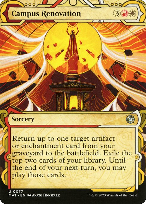 March of the Machine: The Aftermath - 77 - Campus Renovation - Uncommon - WR - Non-foil (Front)