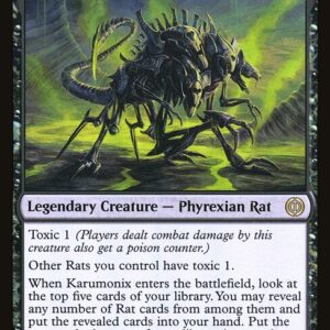 Phyrexia: All Will Be One - 282 - Karumonix, the Rat King - Rare - B - Foil - Promo (Front)