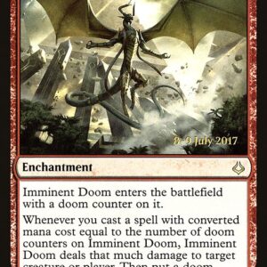 Hour of Devastation Promos - 98s - Imminent Doom - Rare - R - Foil - Datestamped Promo (Front)