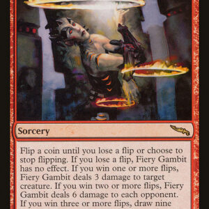 Mirrodin - 90 - Fiery Gambit - Rare - R - Non-foil (Front)