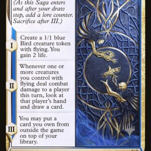 Kaldheim Promos - 227p - The Raven's Warning - Rare - WU - Non-foil - Promo (Front)