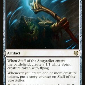 Phyrexia: All Will Be One Commander - 10 - Staff of the Storyteller - Rare - W - Non-foil (Front)