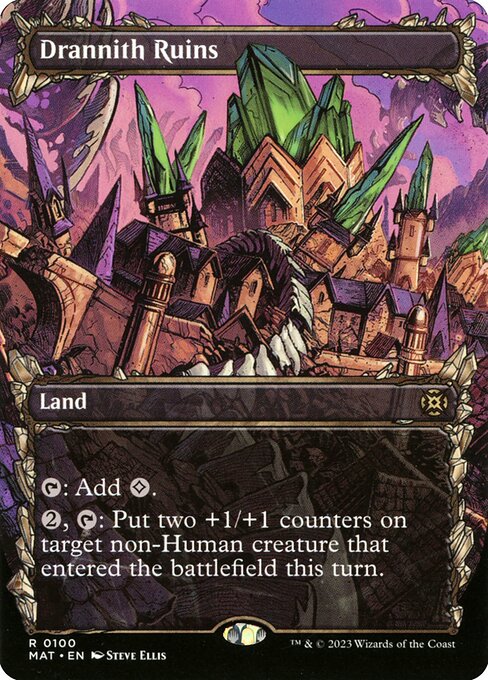 March of the Machine: The Aftermath - 100 - Drannith Ruins - Rare - C - Foil (Front)