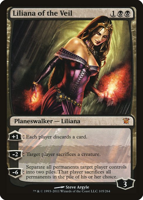Innistrad - 105 - Liliana of the Veil - Mythic - B - Non-foil (Front)