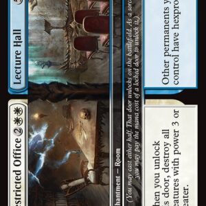 Duskmourn: House of Horror - 227 - Restricted Office // Lecture Hall - Rare - WU - Foil (Front)