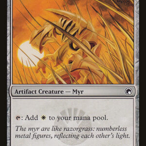 Scars of Mirrodin - 157 - Gold Myr - Common - C - Non-foil (Front)