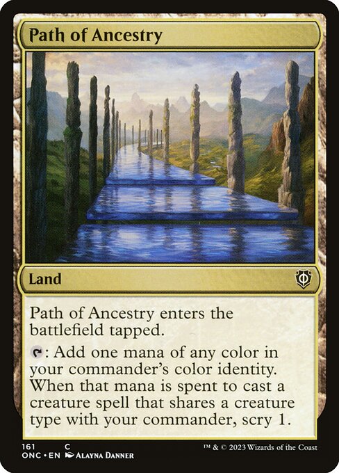 Phyrexia: All Will Be One Commander - 161 - Path of Ancestry - Common - C - Non-foil (Front)