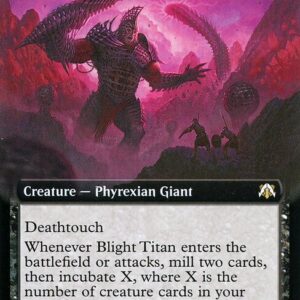 March of the Machine Commander - 112 - Blight Titan - Rare - B - Non-foil (Front)