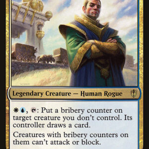 Commander 2016 - 202 - Gwafa Hazid, Profiteer - Rare - WU - Non-foil (Front)