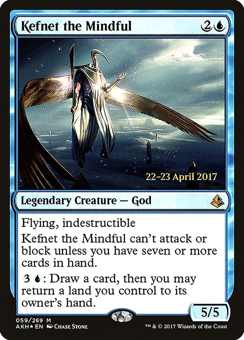 Amonkhet Promos - 59s - Kefnet the Mindful - Mythic - U - Foil - Datestamped Promo (Front)