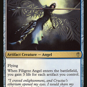 Commander 2016 - 199 - Filigree Angel - Rare - WU - Non-foil (Front)