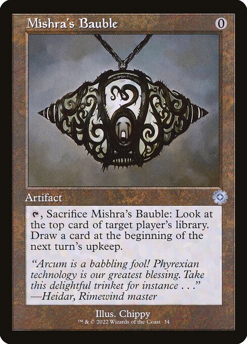 The Brothers' War Retro Artifacts - 34 - Mishra's Bauble - Uncommon - C - Foil (Front)