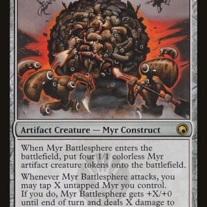 Scars of Mirrodin - 180 - Myr Battlesphere - Rare - C - Non-foil (Front)