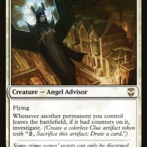 New Capenna Commander - 12 - Angelic Sleuth - Rare - W - Non-foil (Front)