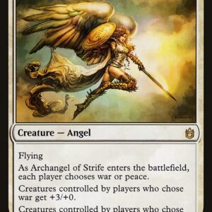 Commander Anthology - 5 - Archangel of Strife - Rare - W - Non-foil (Front)