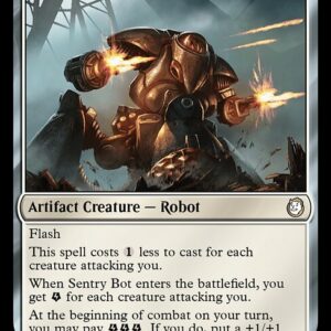 Fallout - 24 - Sentry Bot - Rare - W - Non-foil (Front)